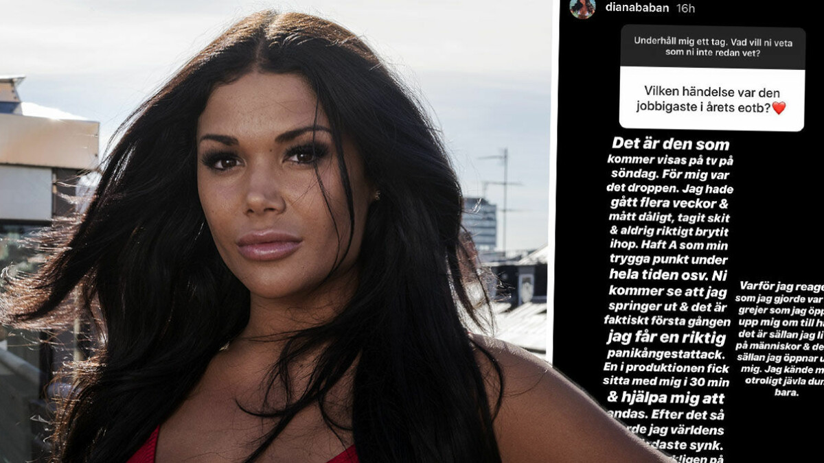 Diana Baban om händelsen i Ex on the Beach: ”En panikångestattack” | Hänt