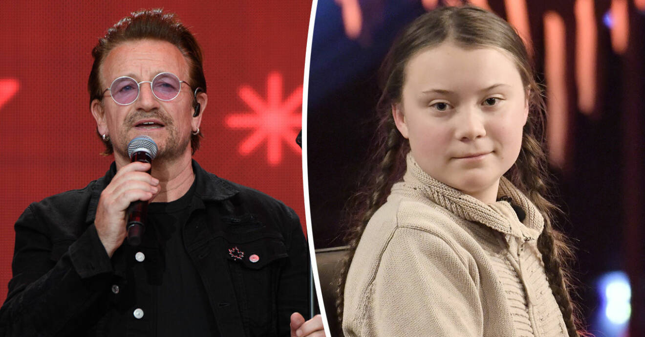 Greta Thunberg hyllas av Bono