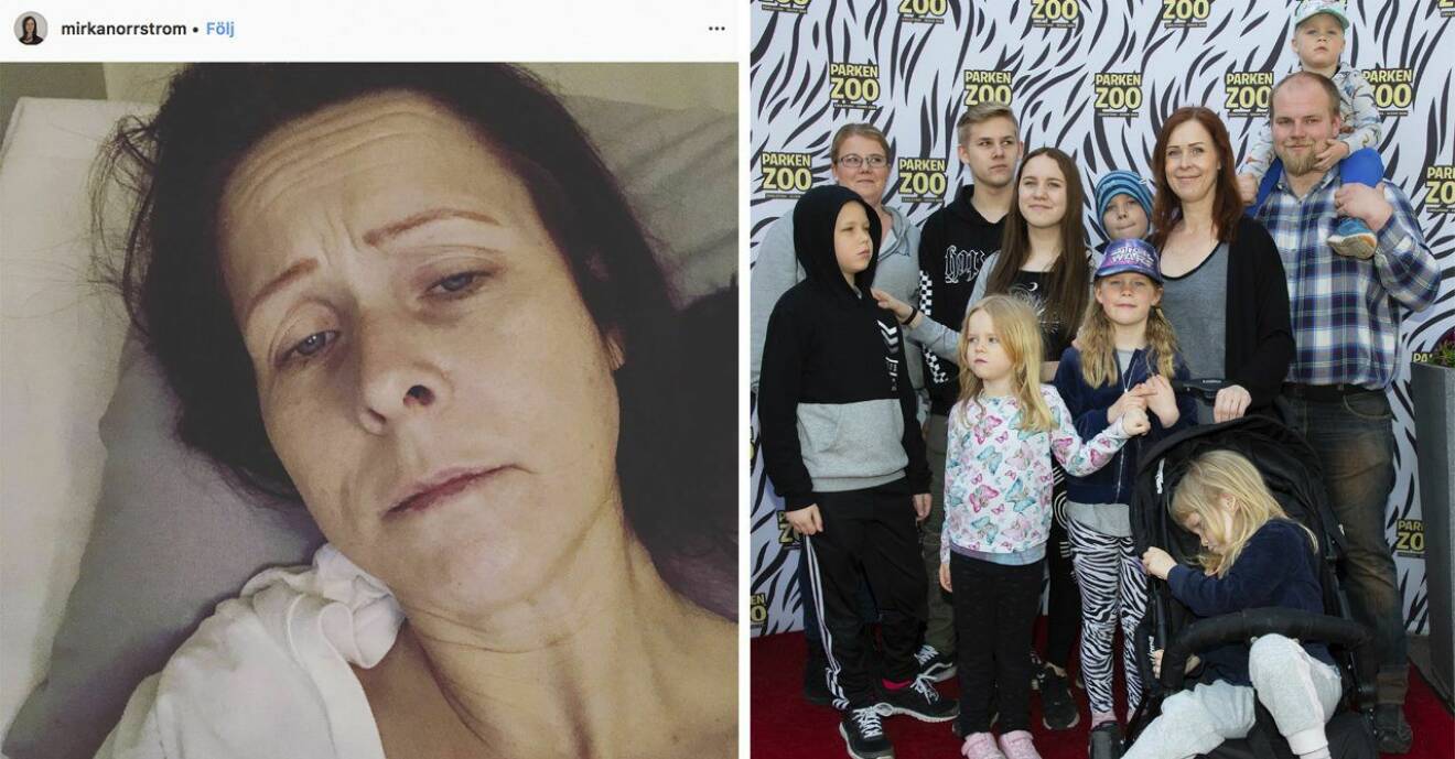 Trettonbarnsmamman Mirka Norrström polisanmäler trakasserier på Instagram.