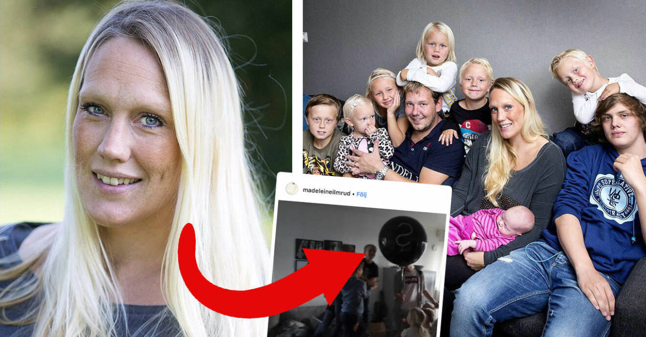 Familjen Annorlunda-profilen Madeleine Ilmrud avslöjar könet på sitt elfte barn.