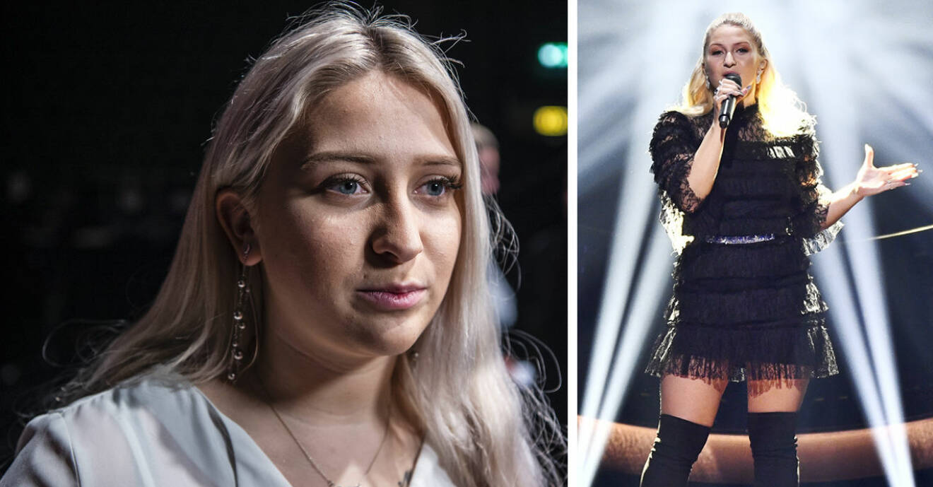 Rebecka Karlsson ändrar kläder och lägger till dansare i sitt nummer i Andra chansen i Melodifestivalen 2019.