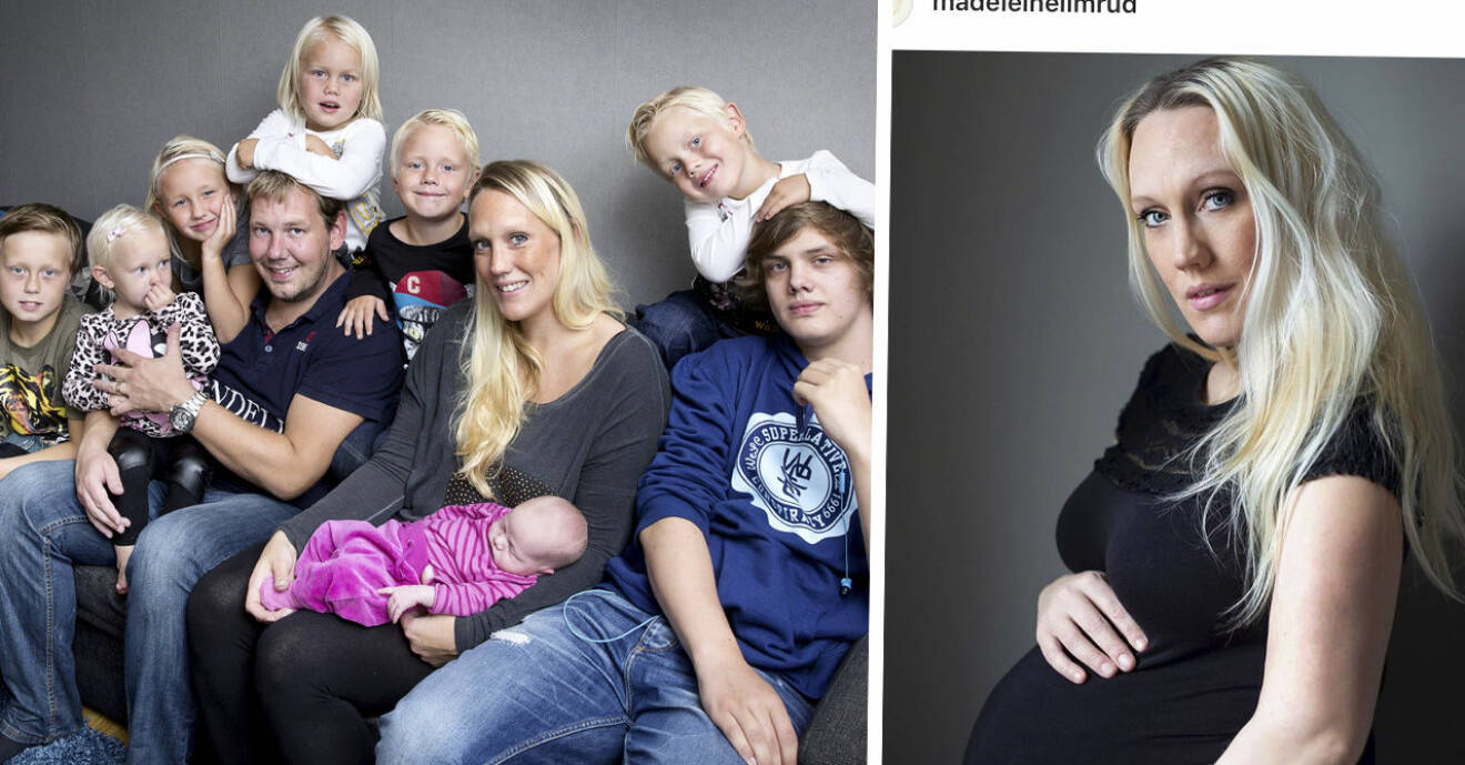 Familjen annorlunda-profilen Madeleine Ilmruds oro att föda sitt elfte barn för tidigt.