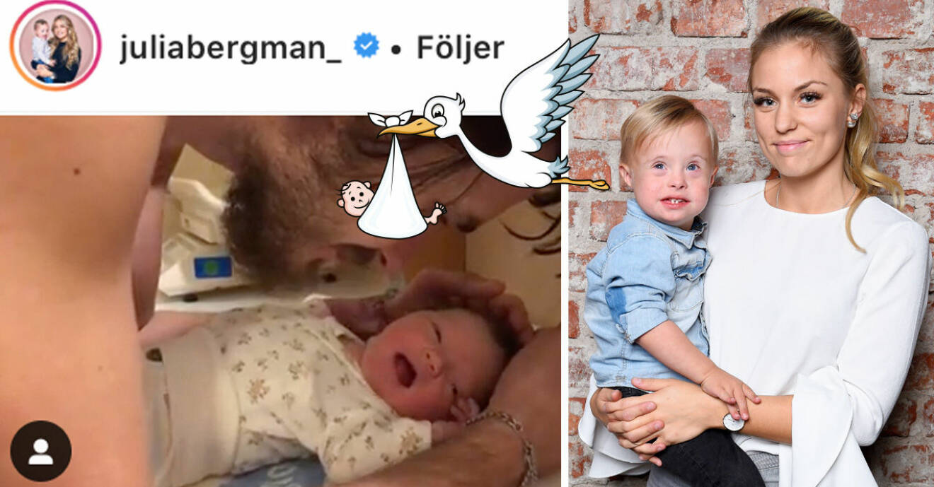 Julia Bergman har blivit mamma