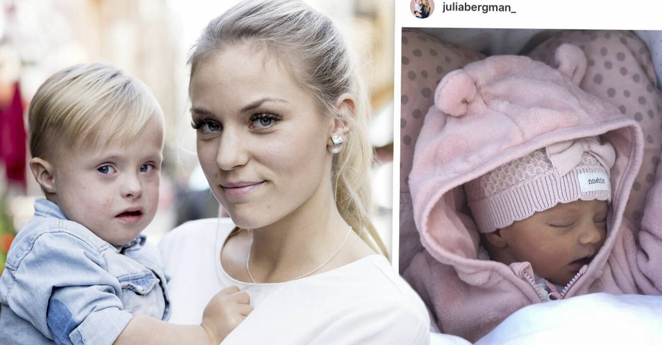 På grund av sjukdom har Julia Bergmans son Milan inte fått träffa sin nyfödda dottern än.
