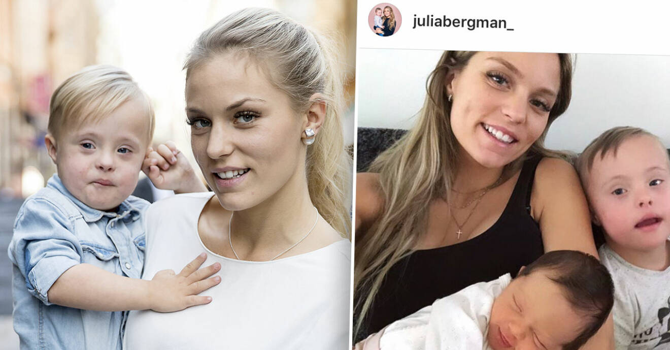 Julia Bergman avslöjar dotterns namn