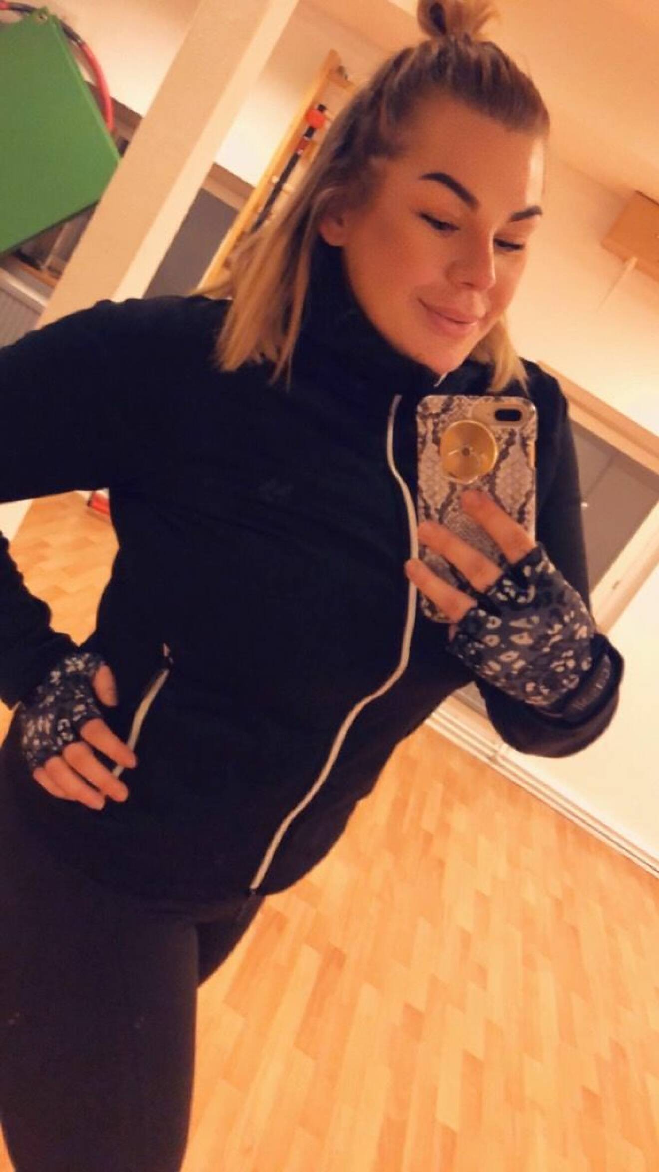 Biggest loser hemmavinnare Zandra Spångberg 2019 på gymmet