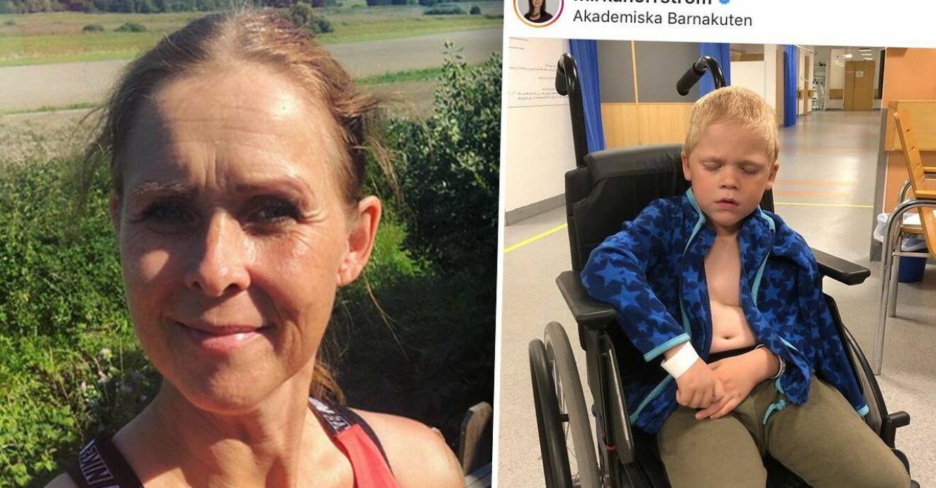 Trettonbarnsmamman Mirka Norrström akut till sjukhus – efter nya olyckan med yngsta sonen