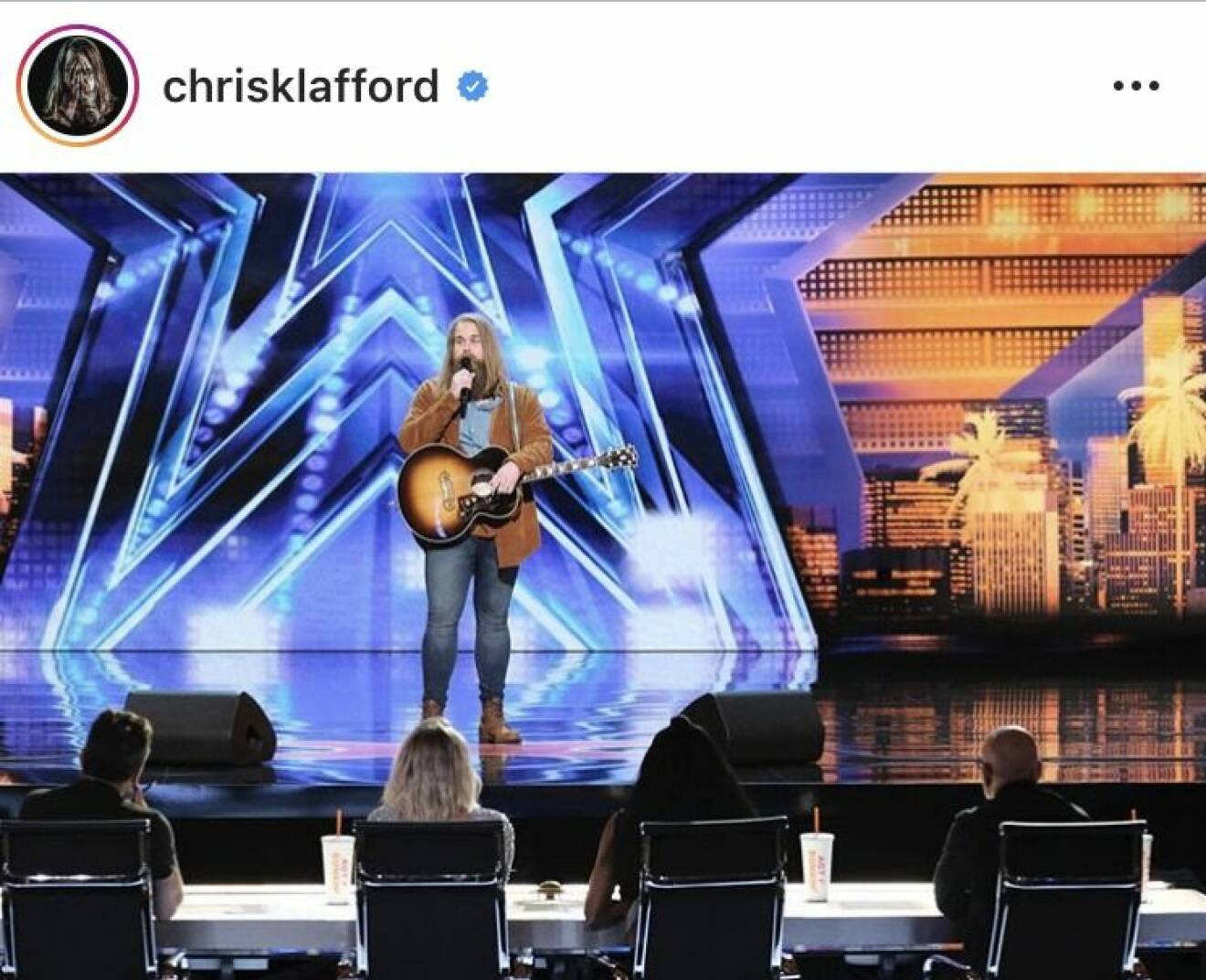 Chris Kläfford sjunger i americas got talent