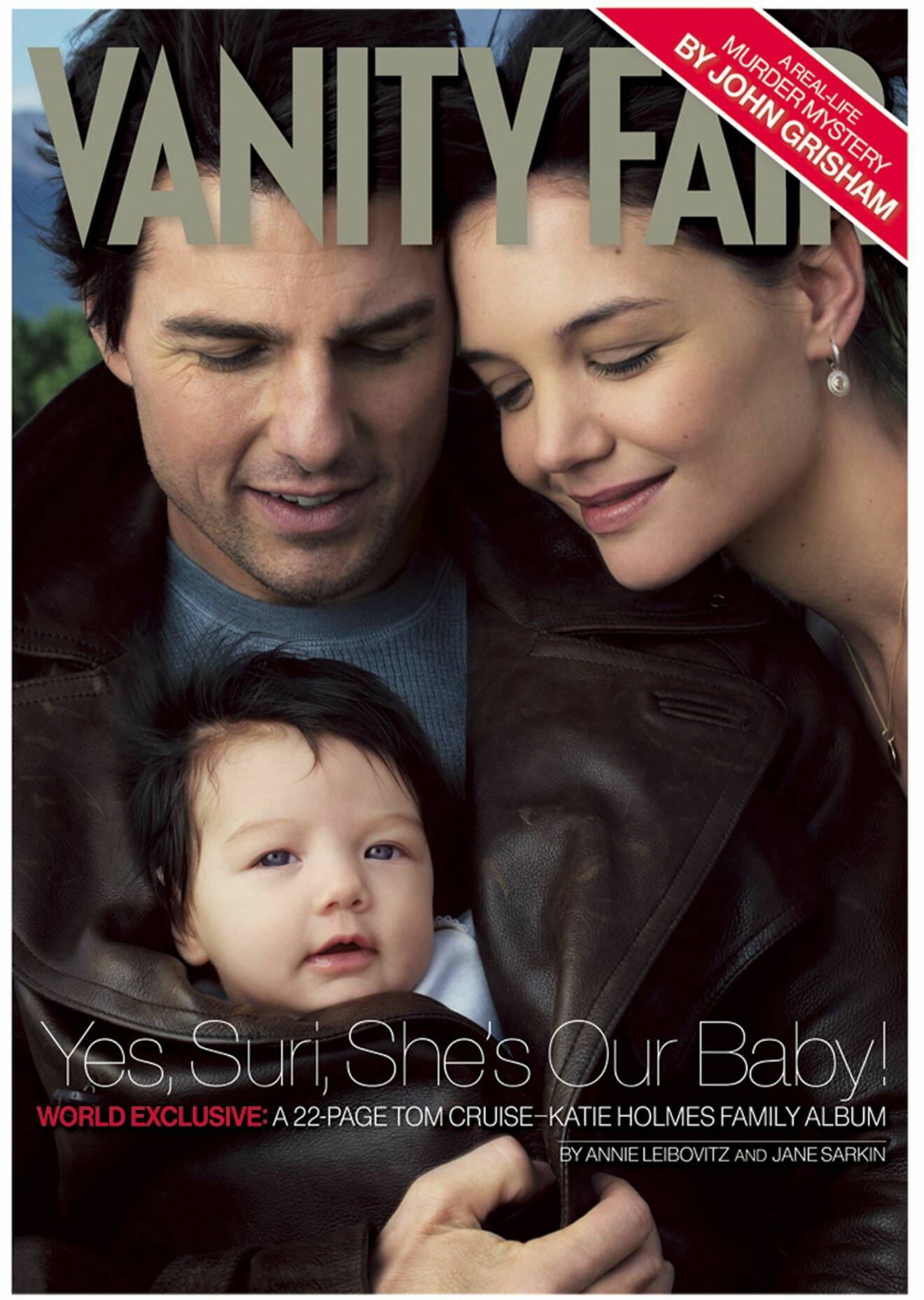 Tom Cruise, Katie Holmes och Suri Cruise prydde Vanity Fairs oktobernummer 2006.