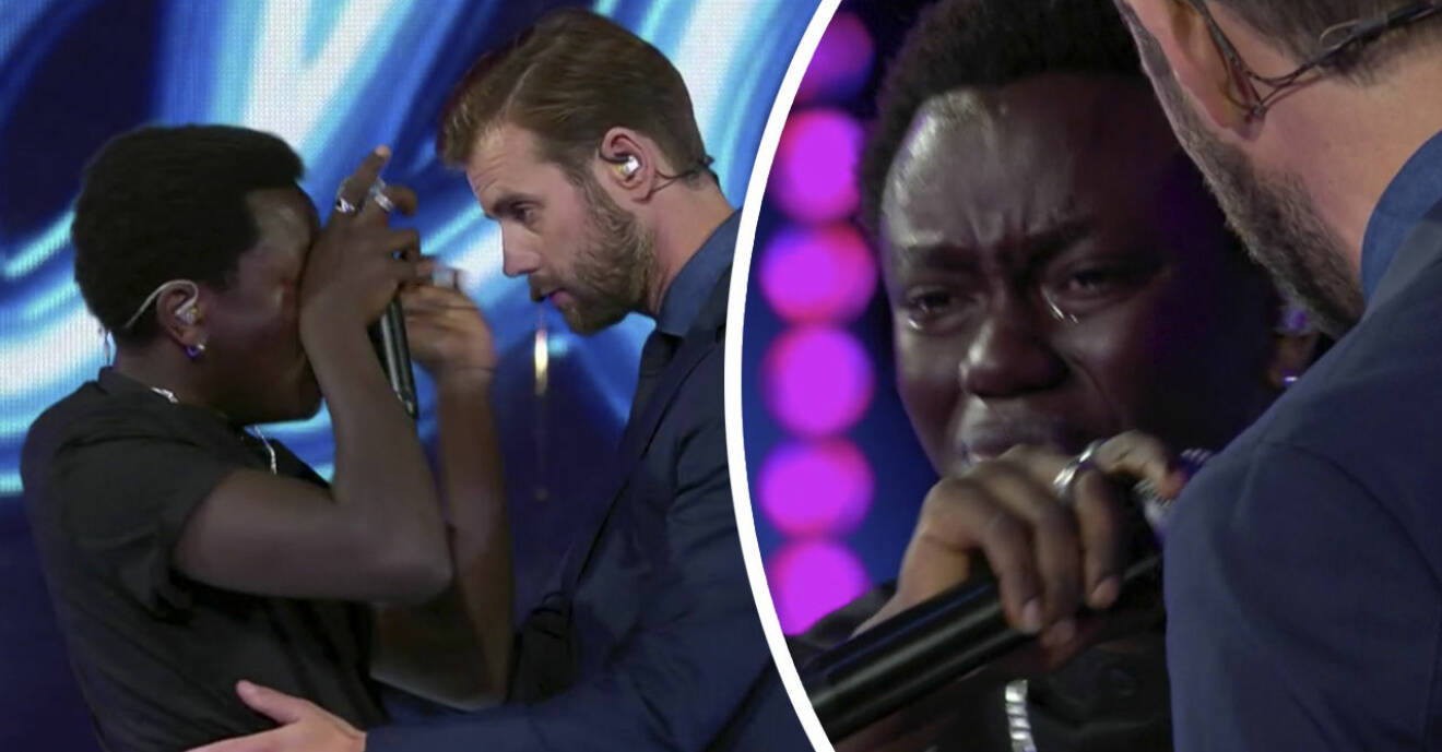 Tusse Chiza i tårar i Idol 2019