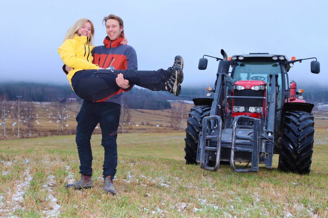 Foto: Privat. Pelle och Karin. Bonde söker fru-Pelle Hansson Edh och Karin Nordström.