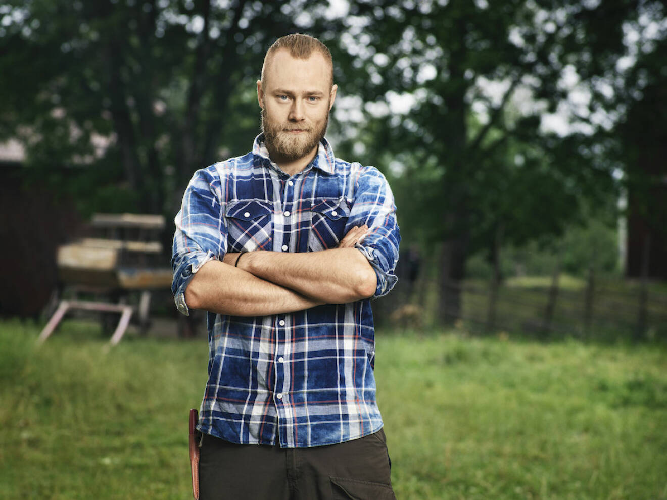 Farmen-deltagaren Jens Rönnqvist har tränat för att vara med i Farmen. 