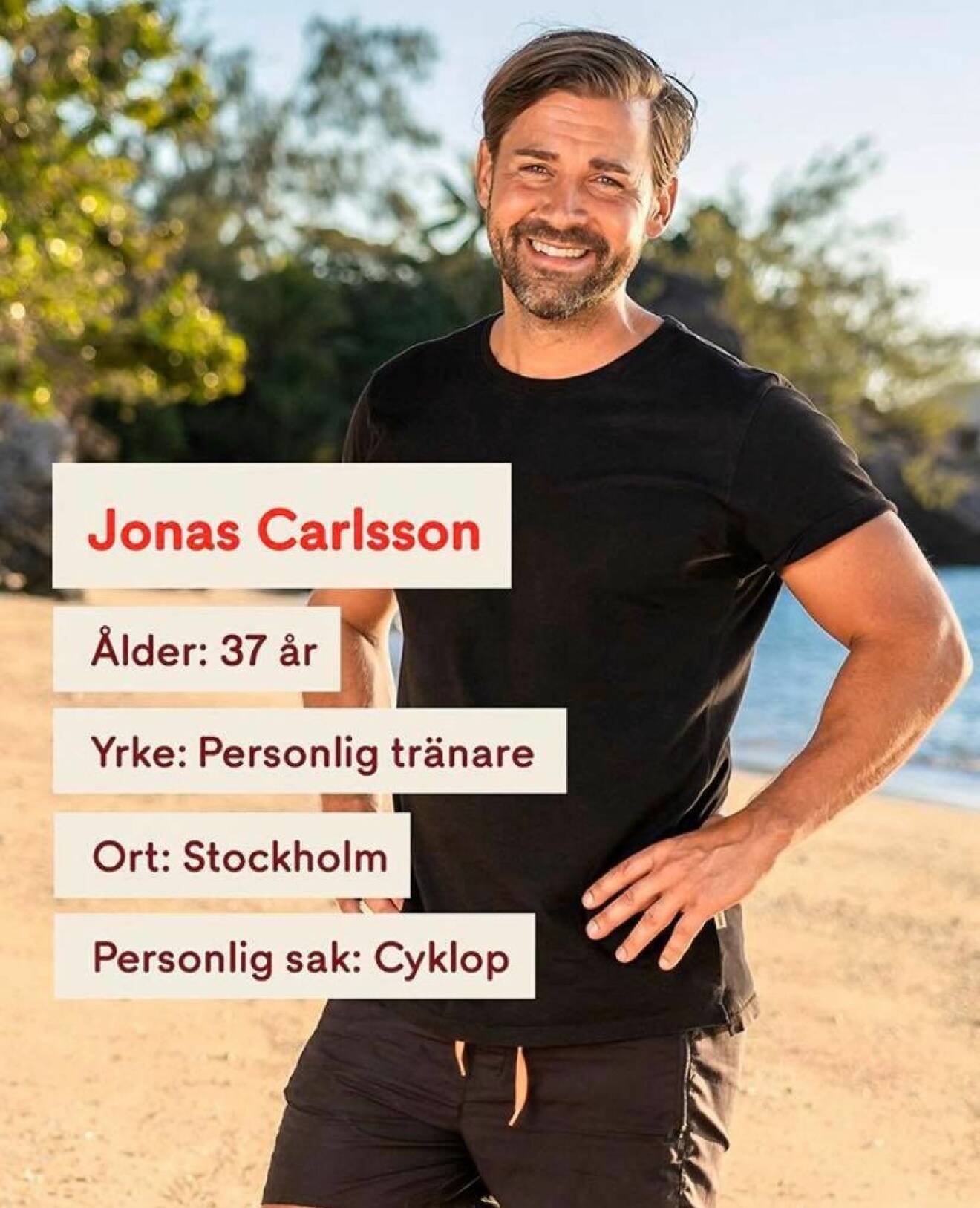 Jonas Carlsson i Robinson 2020