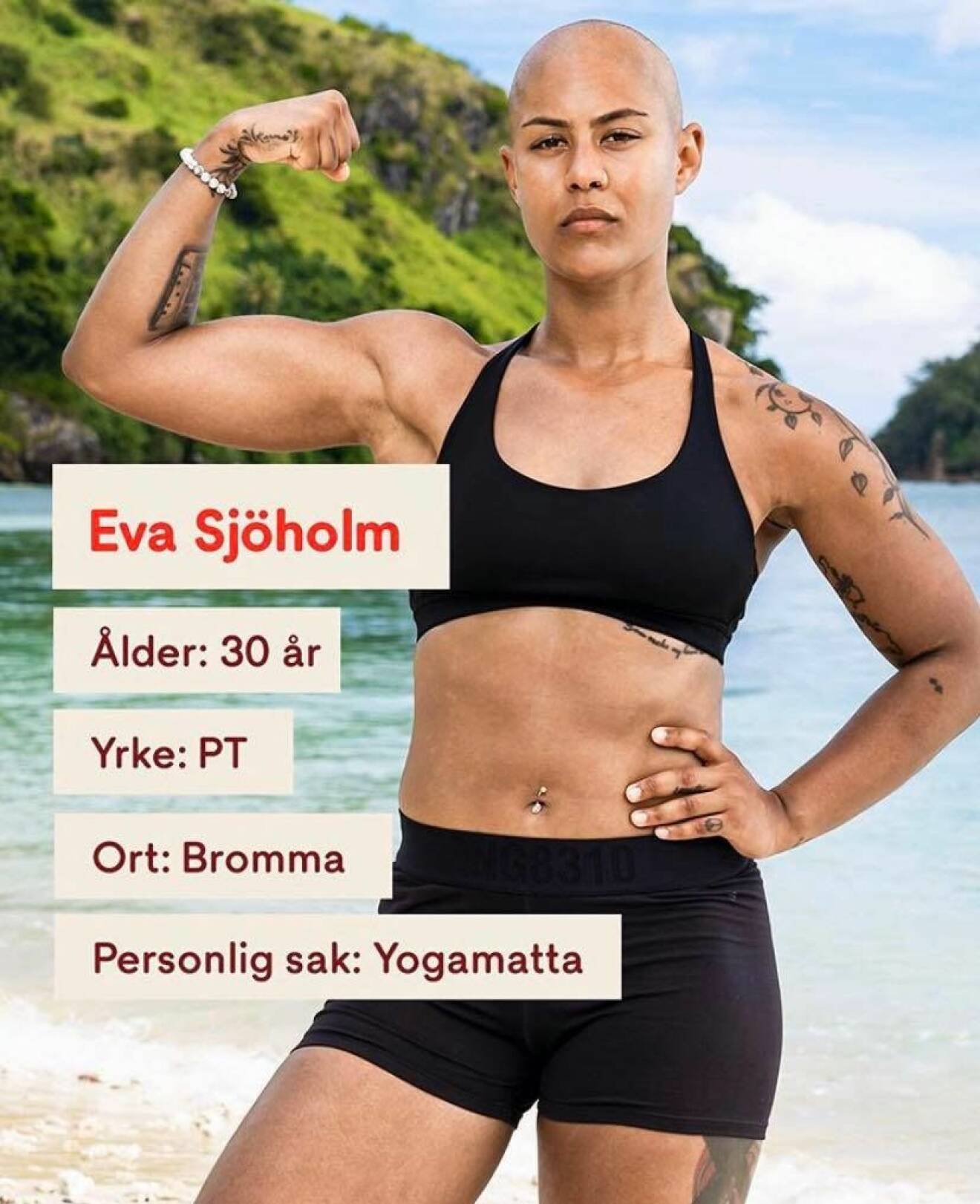Eva Sjöholm i Robinson 2020