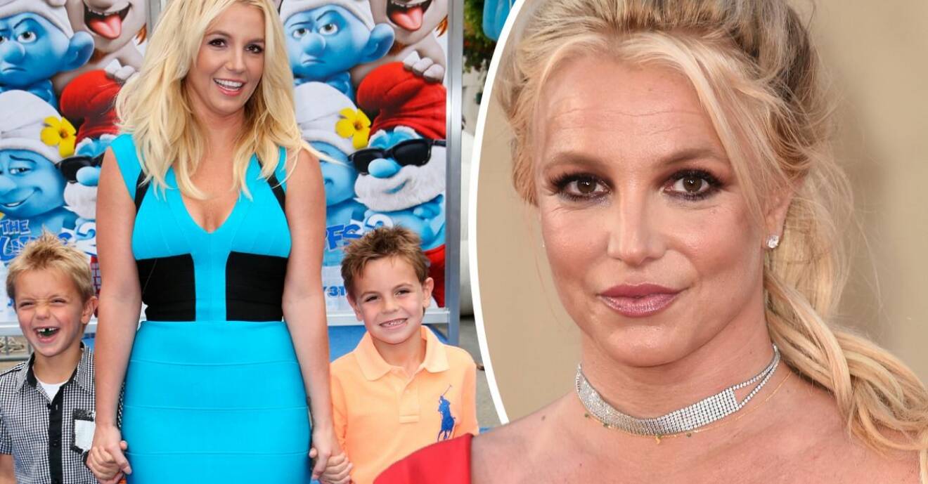 Britney Spears och barnen Jaden James Federline och Sean Federline