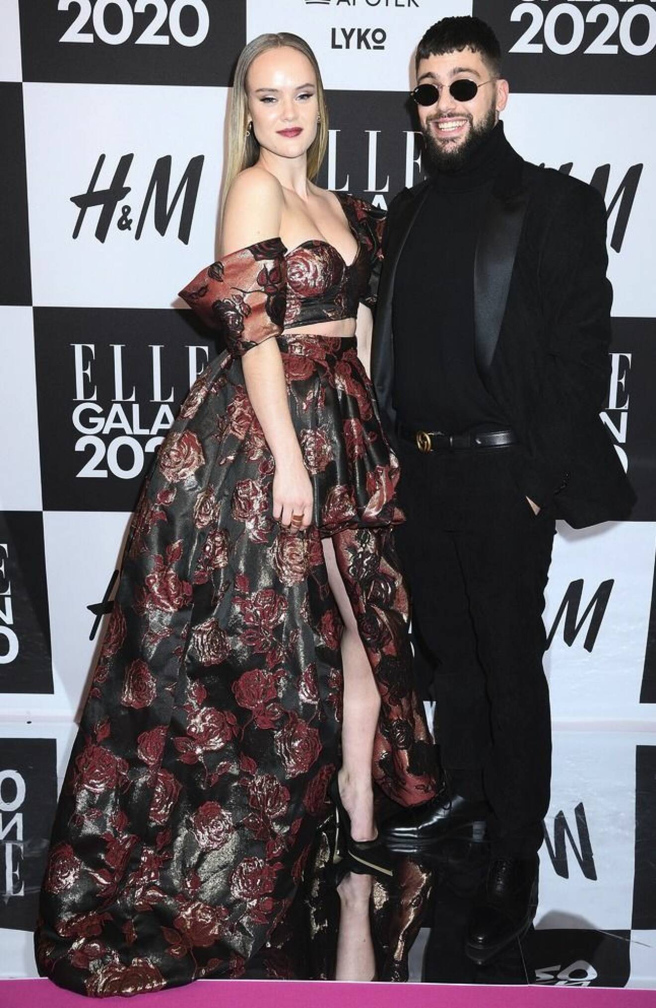Simon Superti och Amanda Winberg på Elle-galan 2020