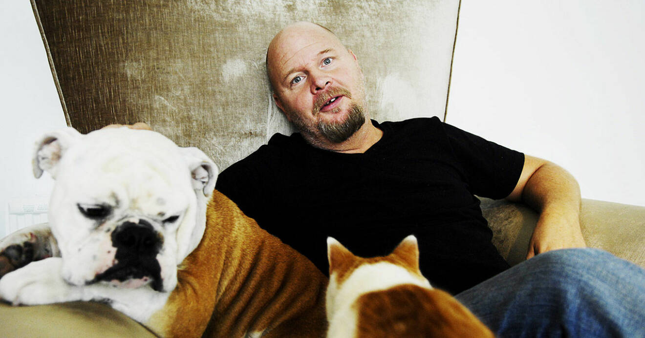 Anders Bagge med hunden Ester 2008.