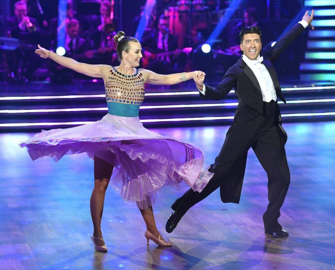 Sanna Lundell dansade med Aaron Brown i förra årets Let's Dance.