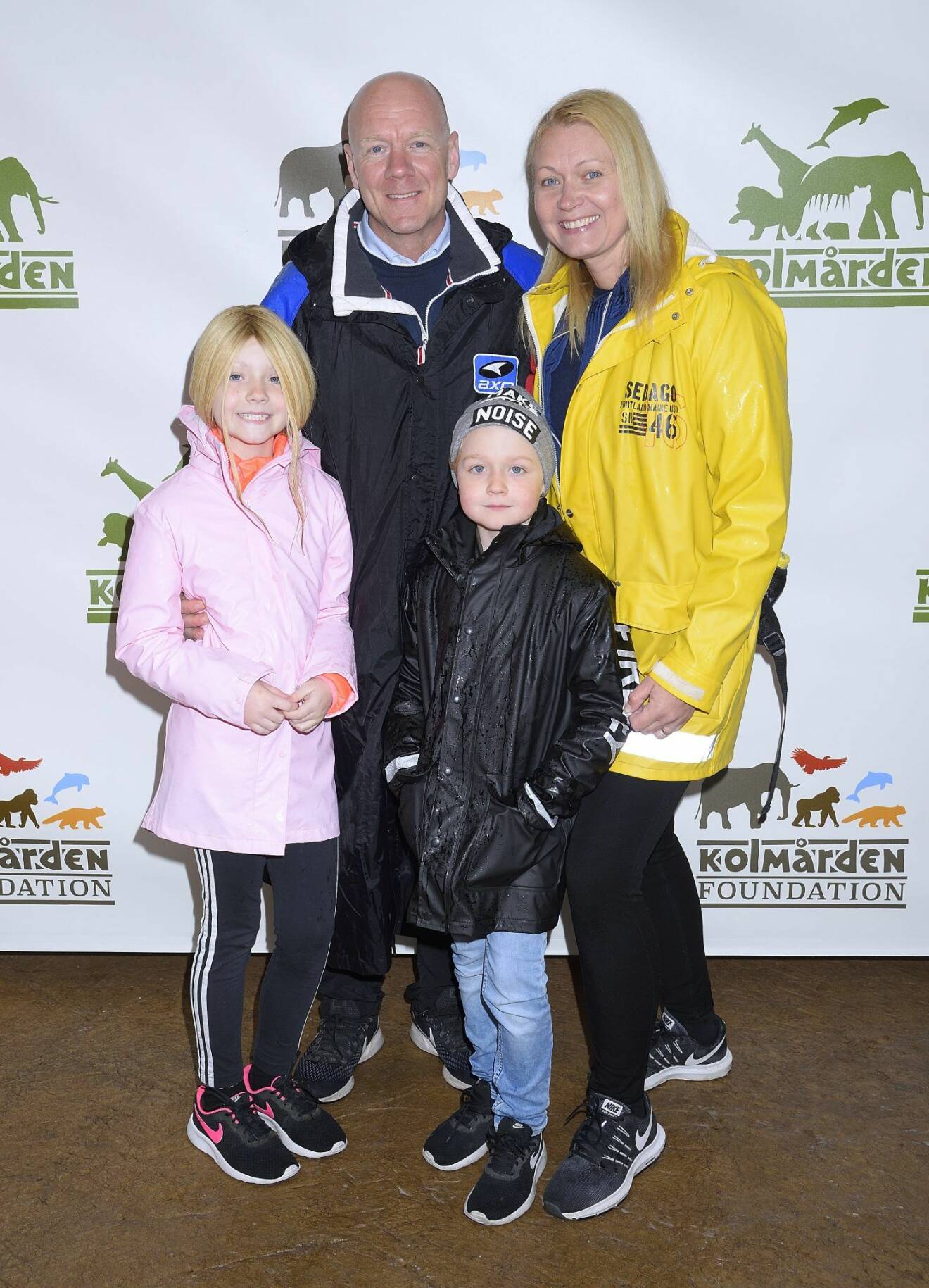 Tony Rickardsson med Christina och barnen Victoria och William 