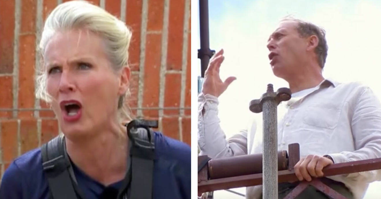 Gunilla Persson och Gunde Svan bråkar i Fångarna på fortet 2020