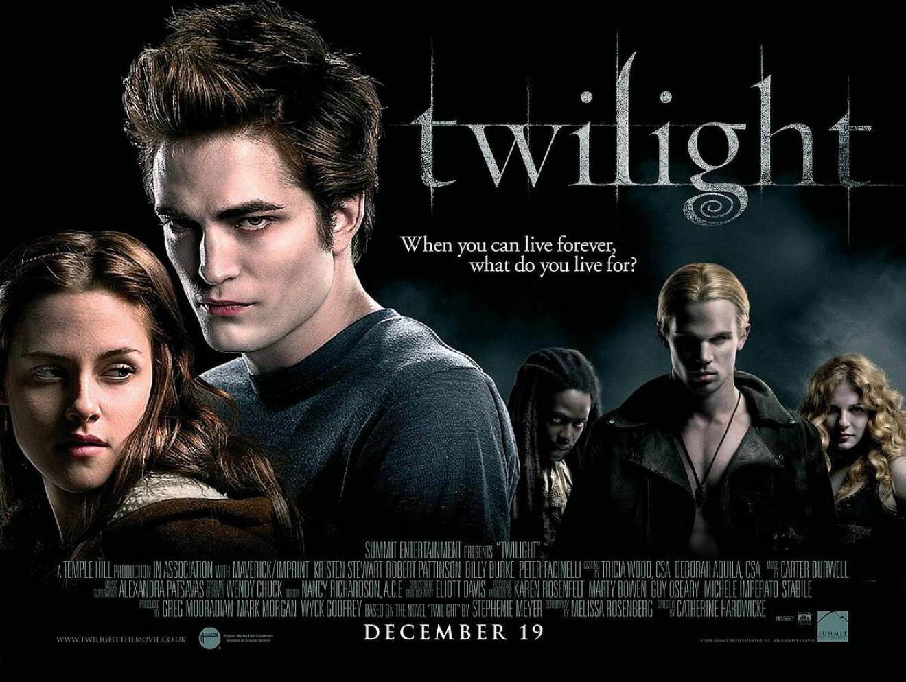 Gregory hade en liten men viktig roll i den första Twilight-filmen. 