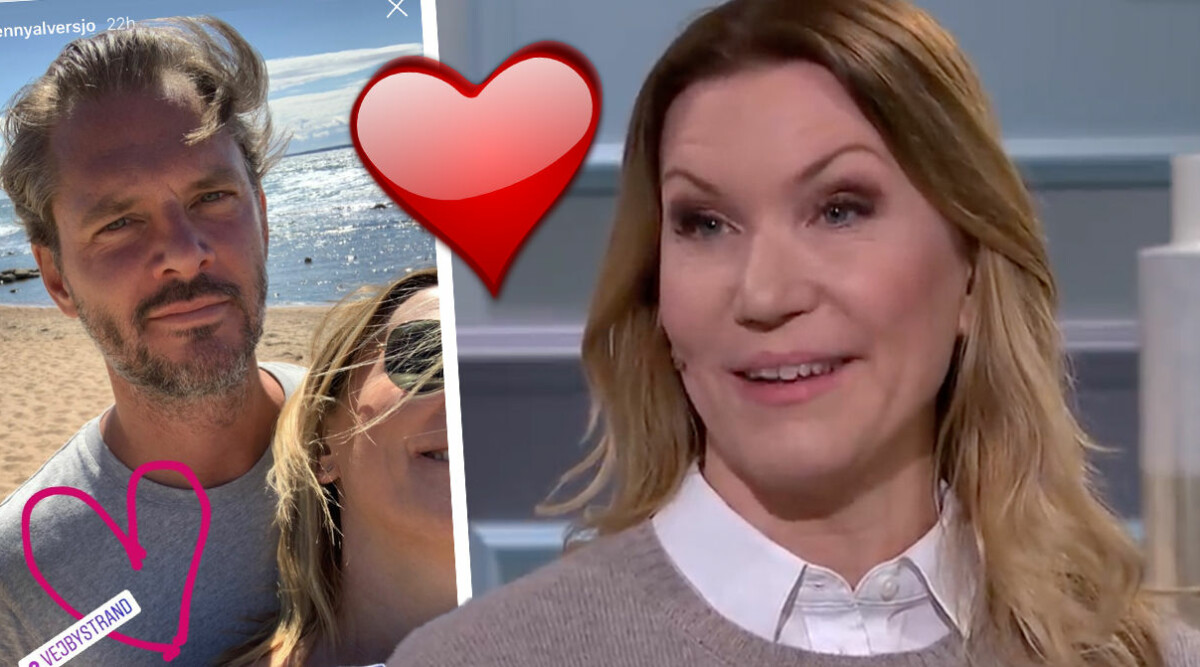 Jenny Alversjös kärlekslycka med Anders under semestern | Hänt