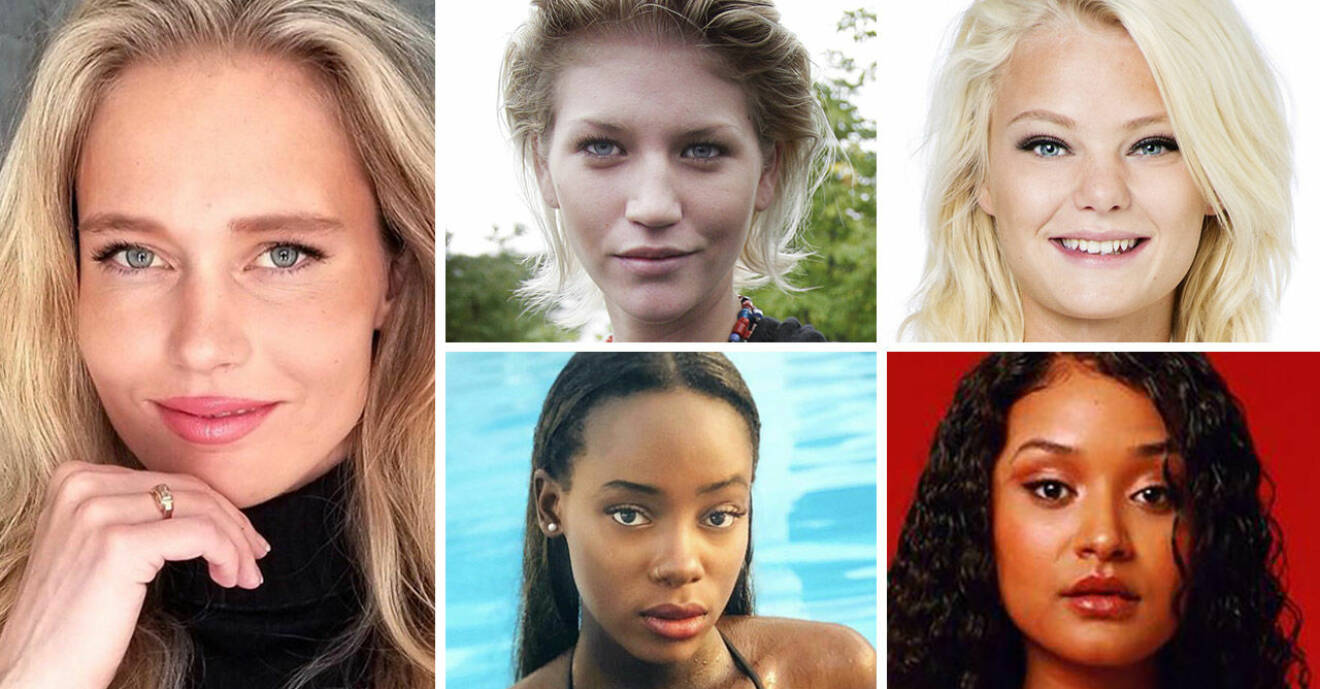Sophie Angner, Anna Maria Moström, Ellinor Bjurström, Awa Touray och Feben Negash har alla varit med i Top Model Sverige.