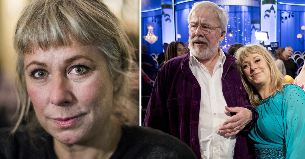 Stina Wollters ord om sorgen efter Sven Wollters död