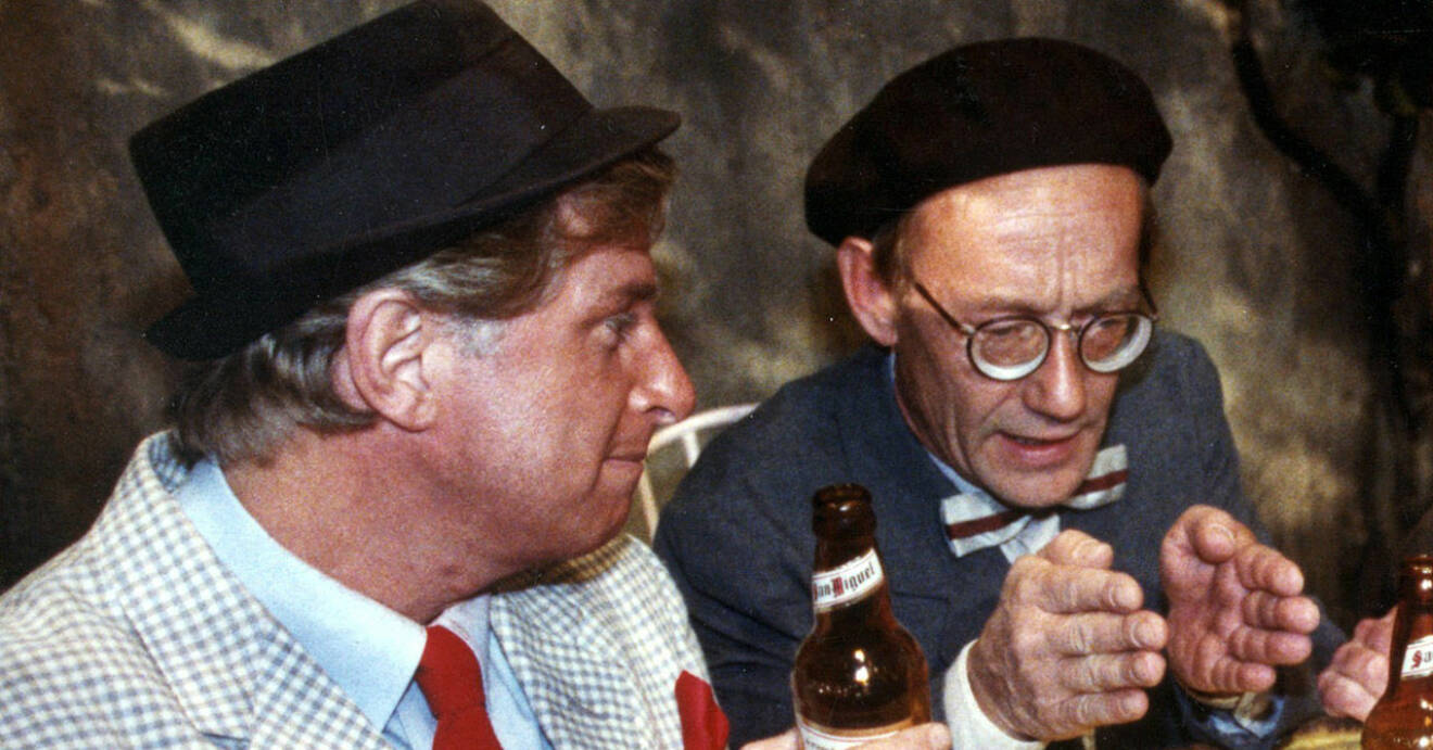 Ulf Brunnberg och Gösta Ekman i Jönssonligan 1989.