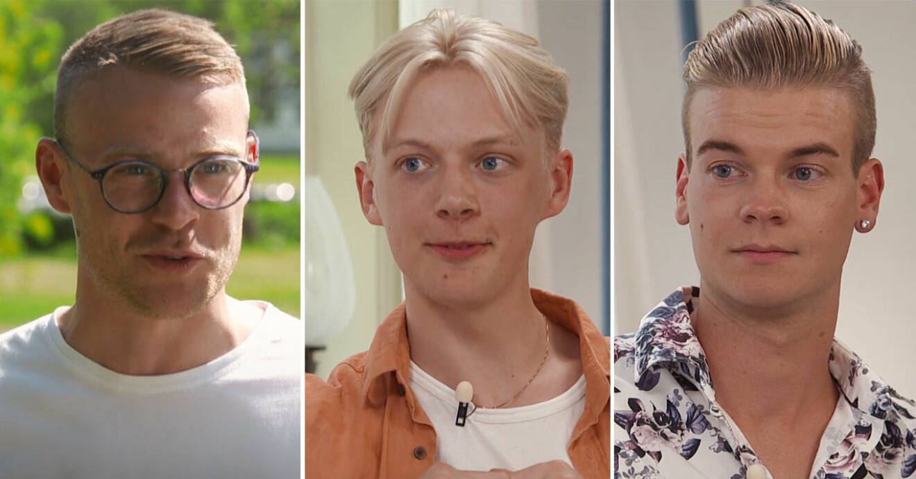Einar, Niklas och Pontus i Bonde söker fru 2020.