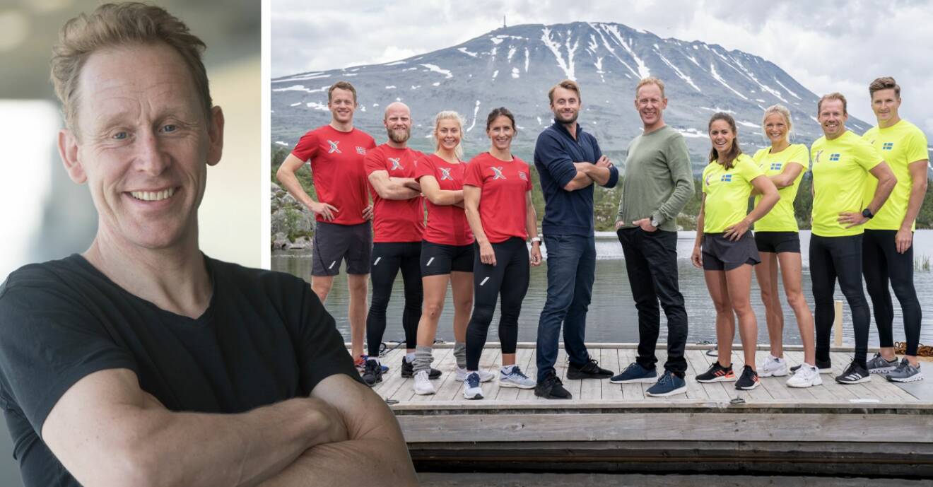 Gunde Svan och alla deltagare i Sverige mot Norge