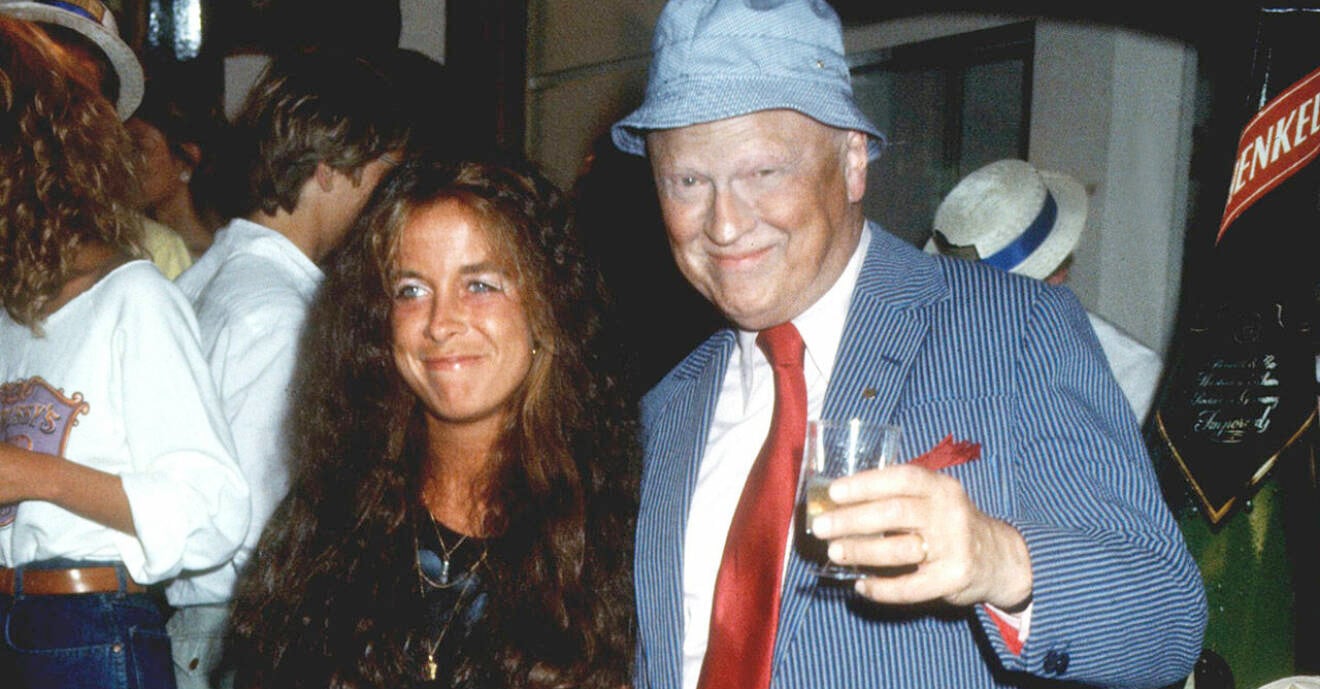 Lotta Ramel och Povel Ramel 1990.