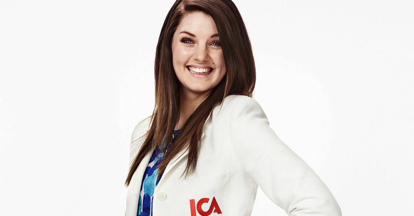 Joanna Eriksson som Cindy i Ica-reklamen.
