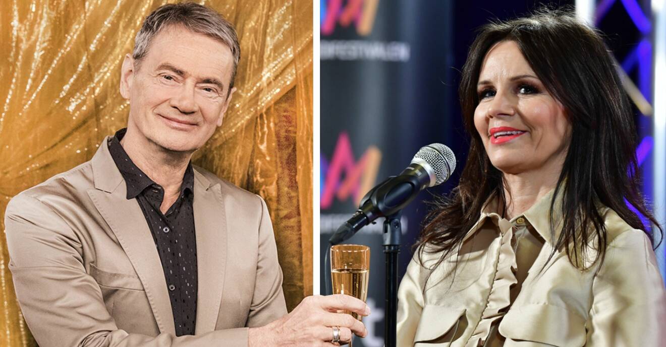 Christer Björkman och Lena Philipsson i Melodifestivalen 2021