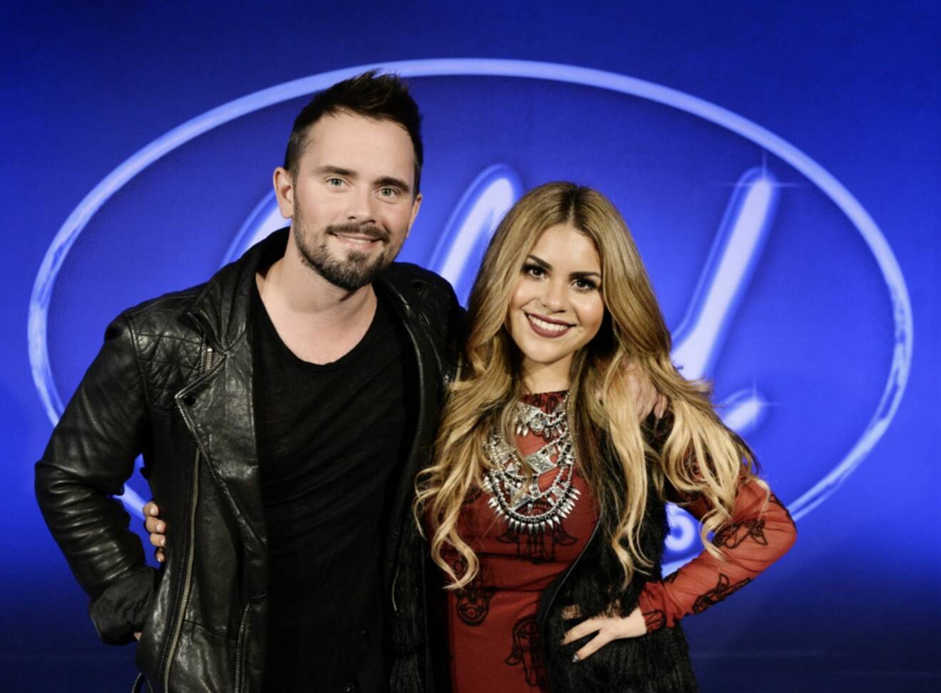 Arantxa Álvarez och Erik Segerstedt Idol Extra 2015.