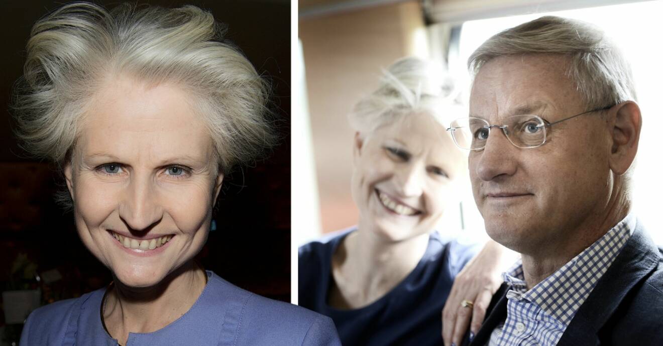 Carl Bildt och sin fru