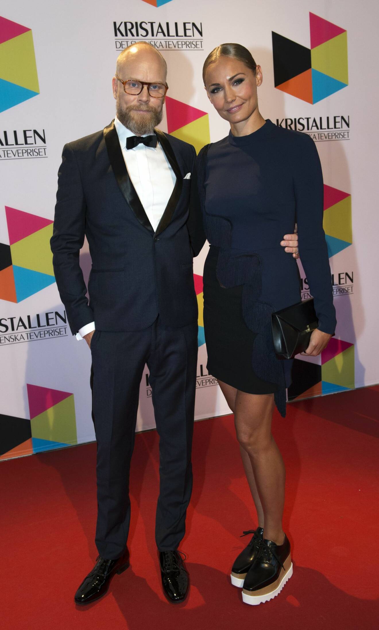 Kristian Luuk och Carina Berg på Kristallen 2014