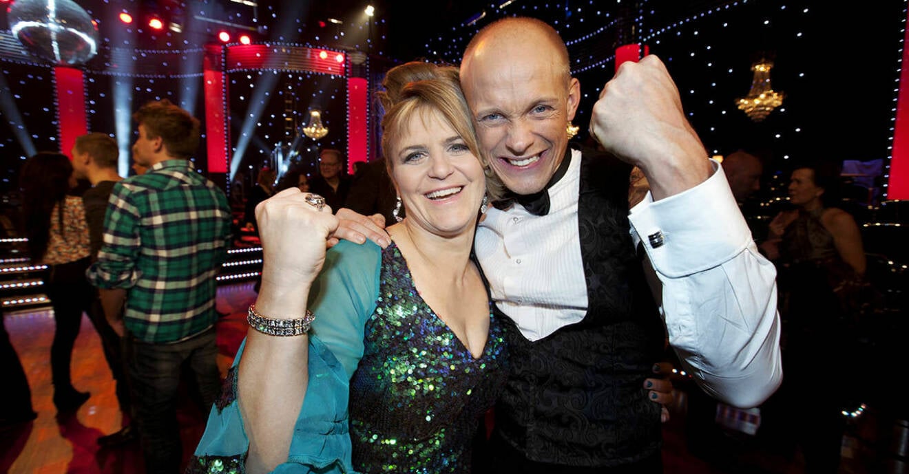 Tina Thörner och Tobias Karlsson i Let's dance 2011.
