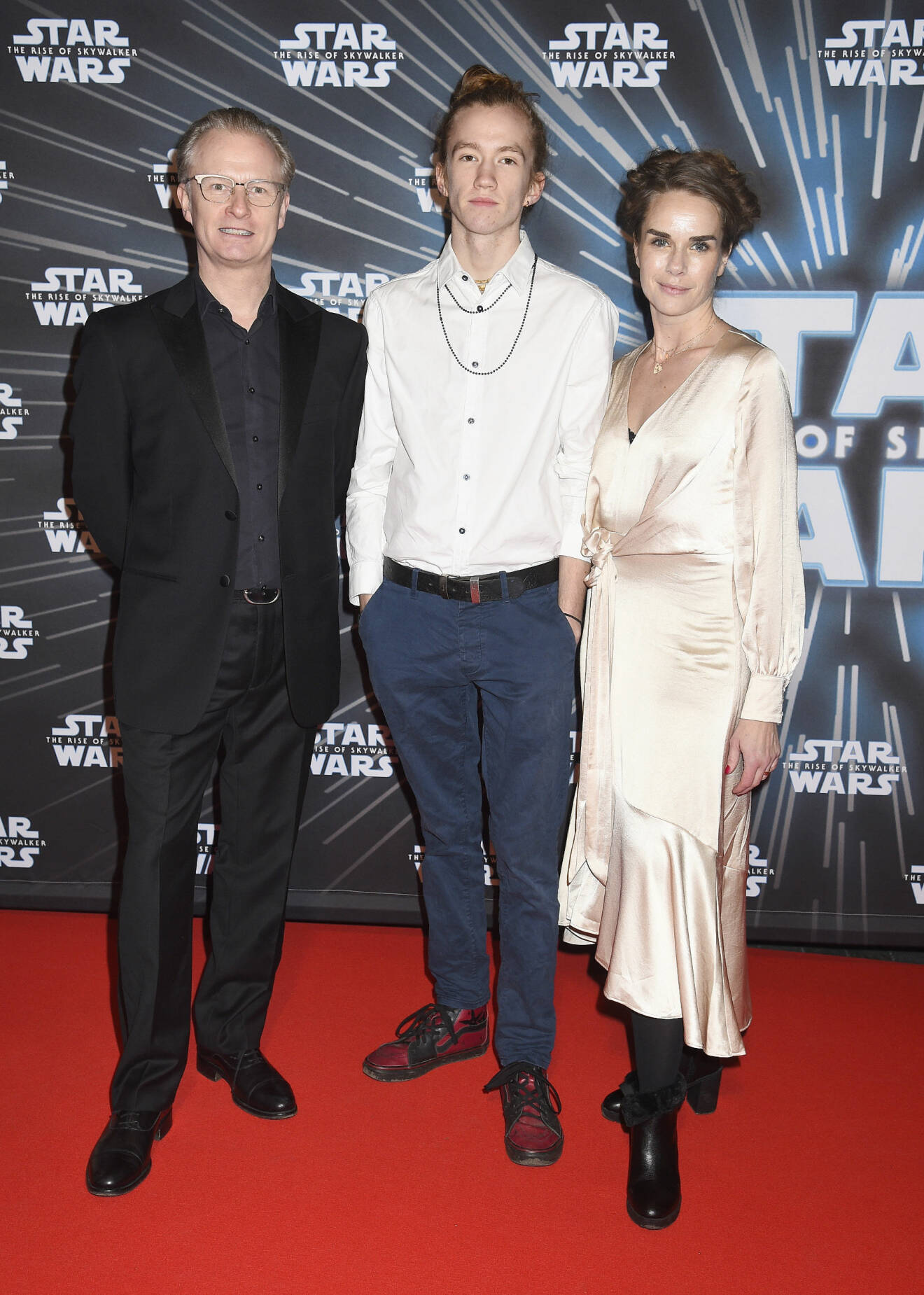 Lina Englund och Sven Ahlström med sonen Elliot Premiär Star Wars : The Rise of Skywalker, Rigoletto, Stockholm, 2019