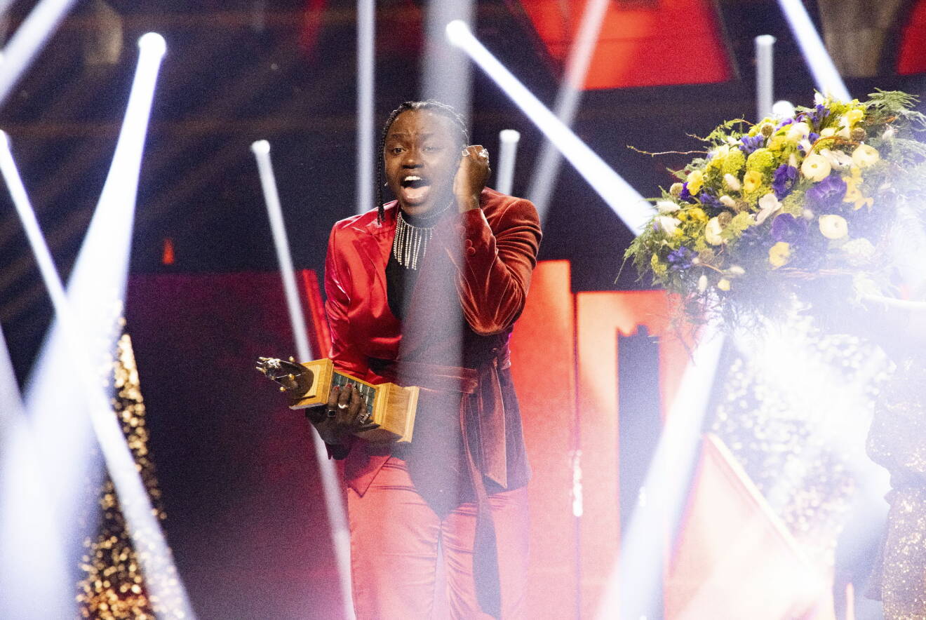 Melodifestivalen 2021. Tusse - Tousin Chiza - vann finalen.
