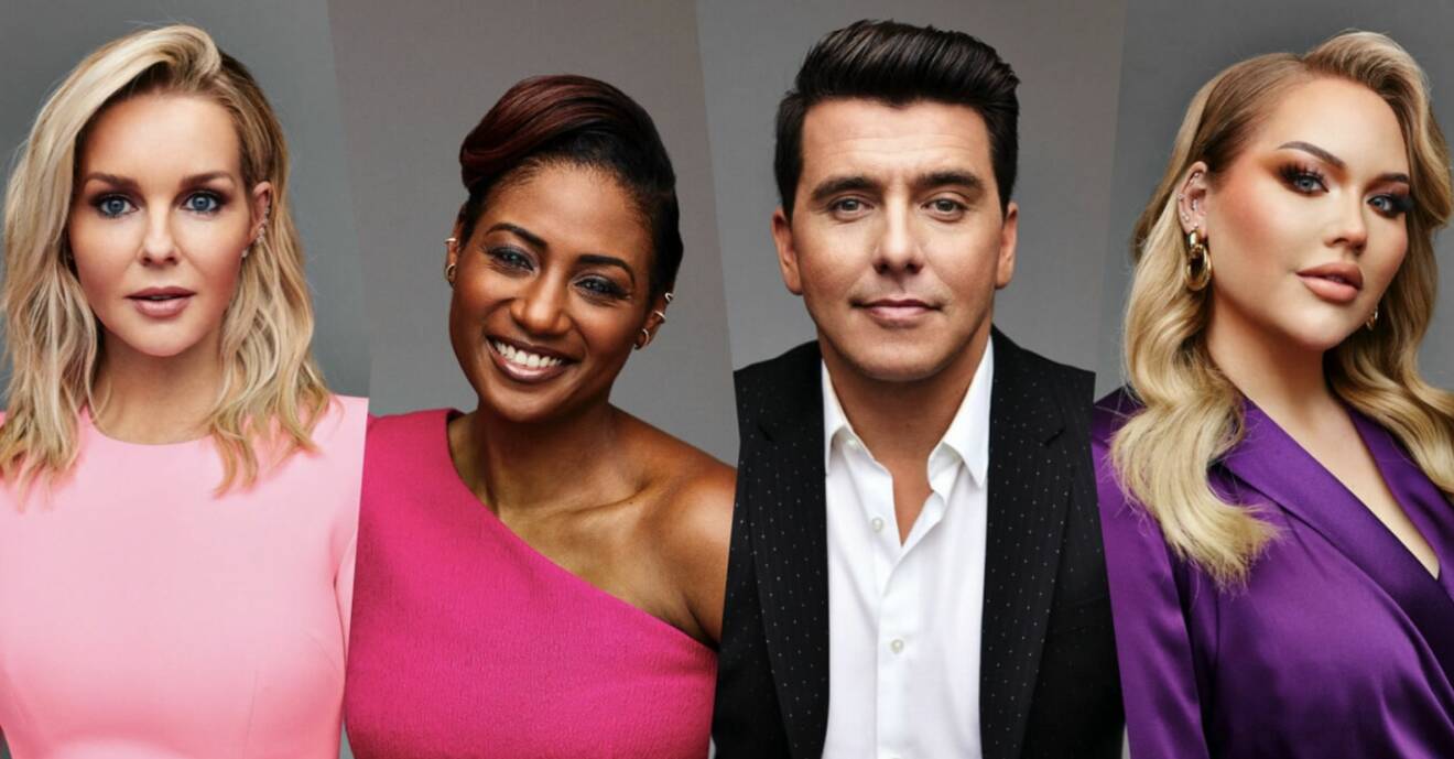 Alla fyra programledare i Eurovision song contest 2021