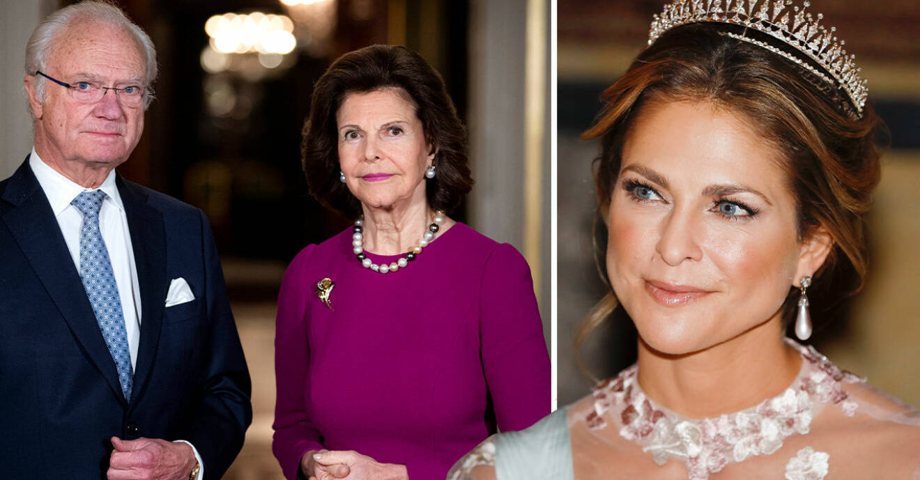 Kung Carl Gustaf, drottning Silvia, prinsessan Madeleine