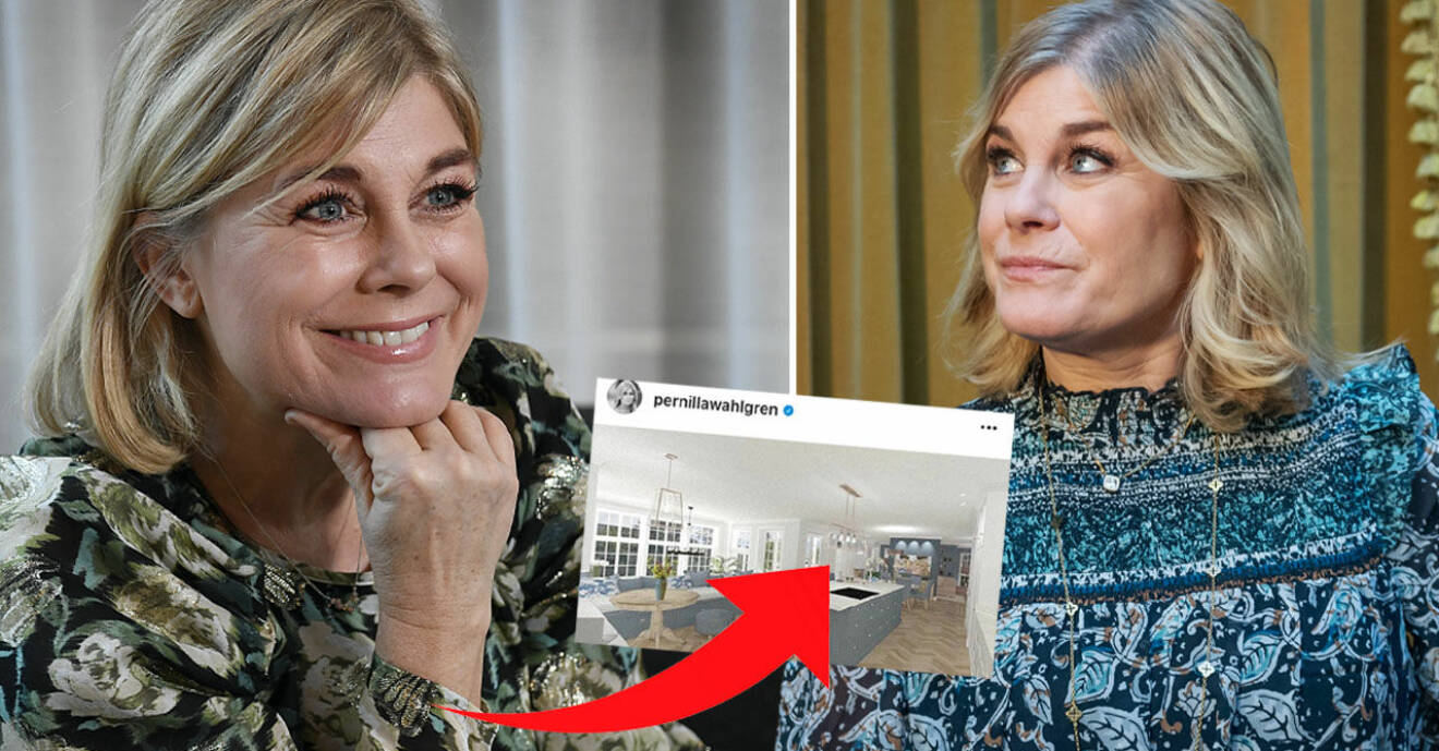 Pernilla Wahlgren visar upp nya lyxköket