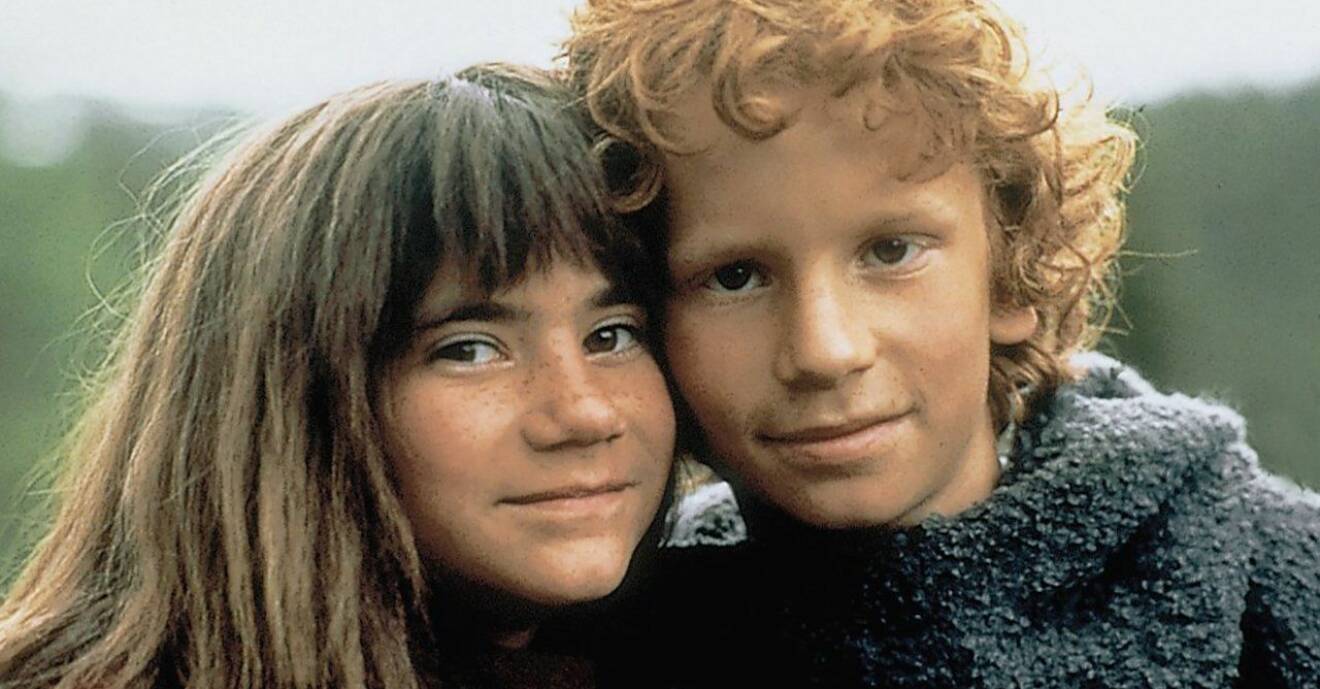 Ronja och Birk i Filmen Ronja Rövardotter från 1984.