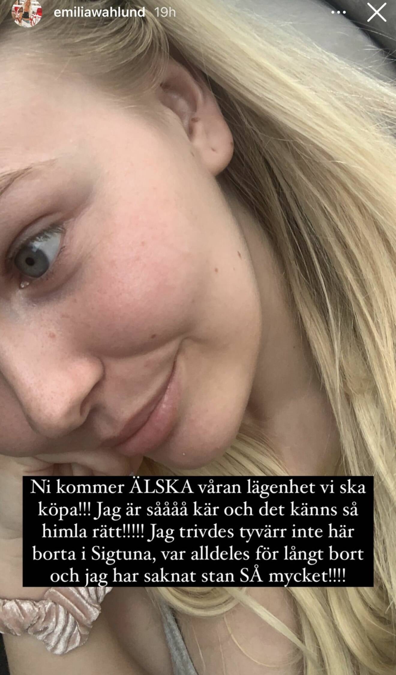 Emilia Wahlund berättar om nya lägenheten i Vasastan i Stockholm.