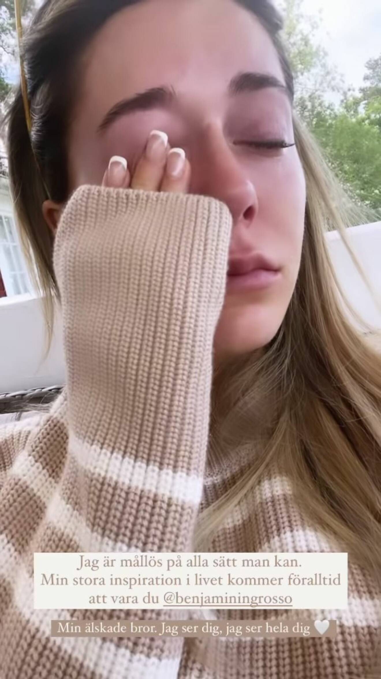 Bianca Ingrosso i tårar
