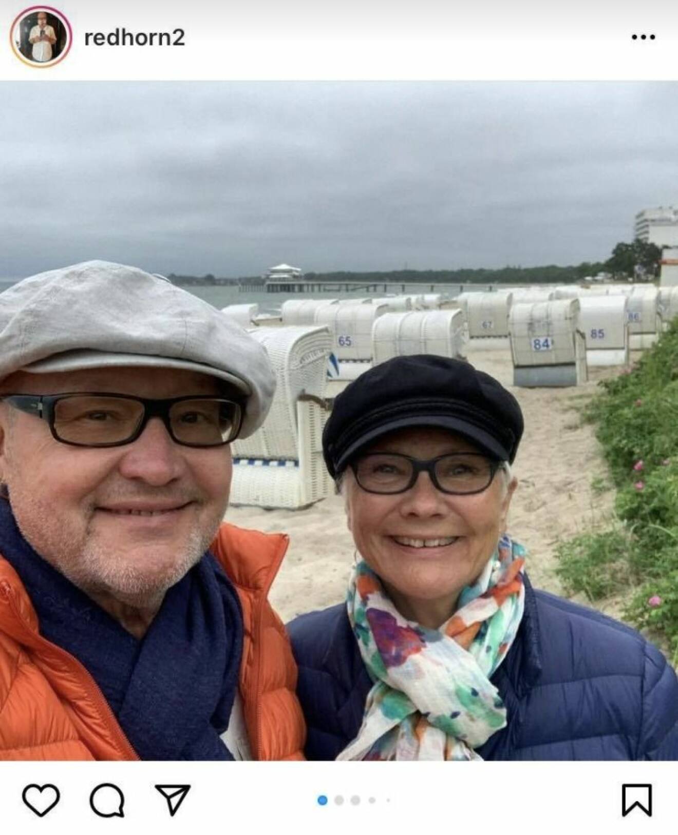 Nils Landgren och frun Beatrice på Instagram