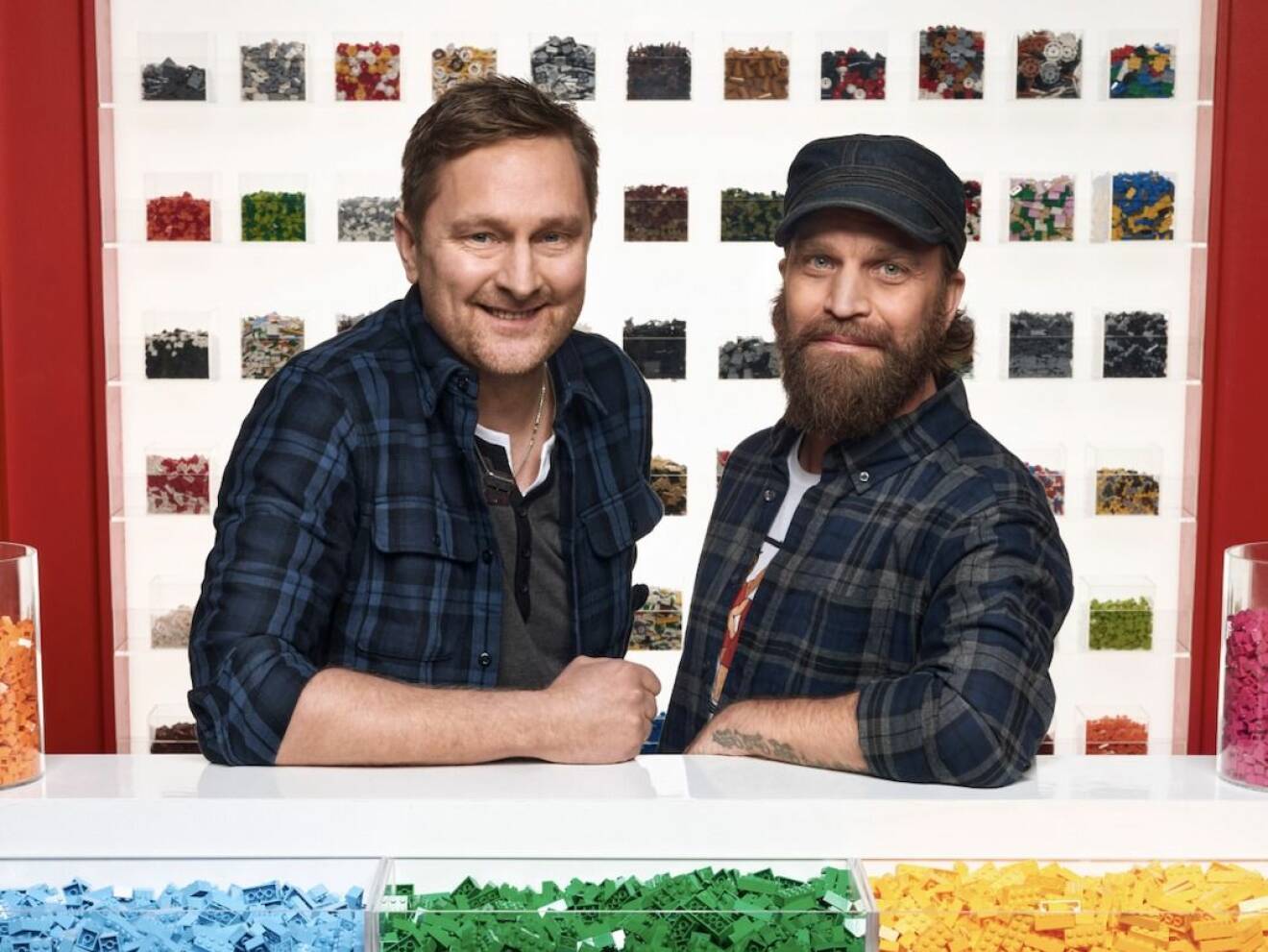 Johan Bergman och Joakim Segeblad i Lego Masters Sverige 2021