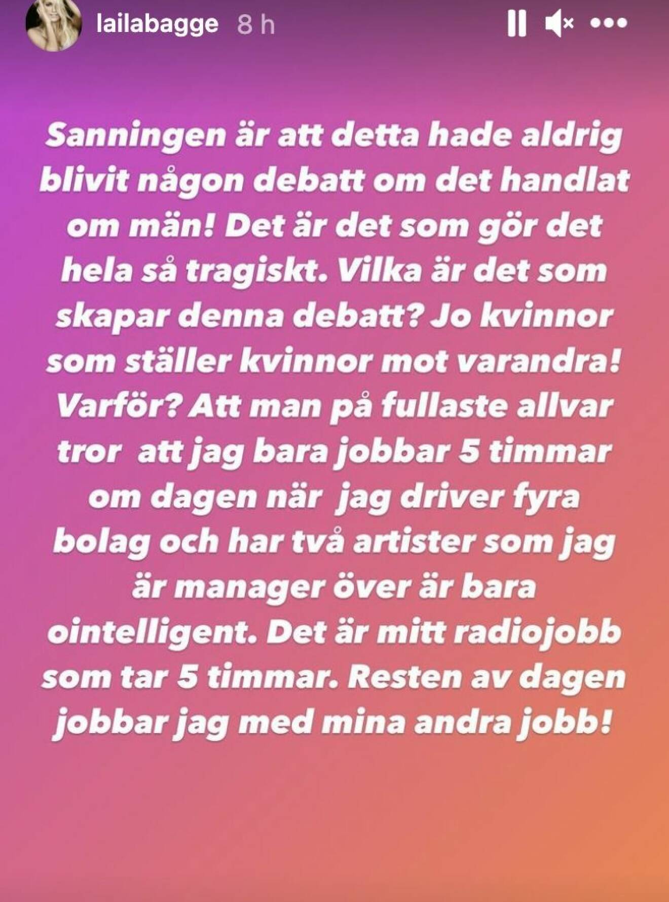 Laila Bagge ger svar på kritiken mot Svenska Powerkvinnor.