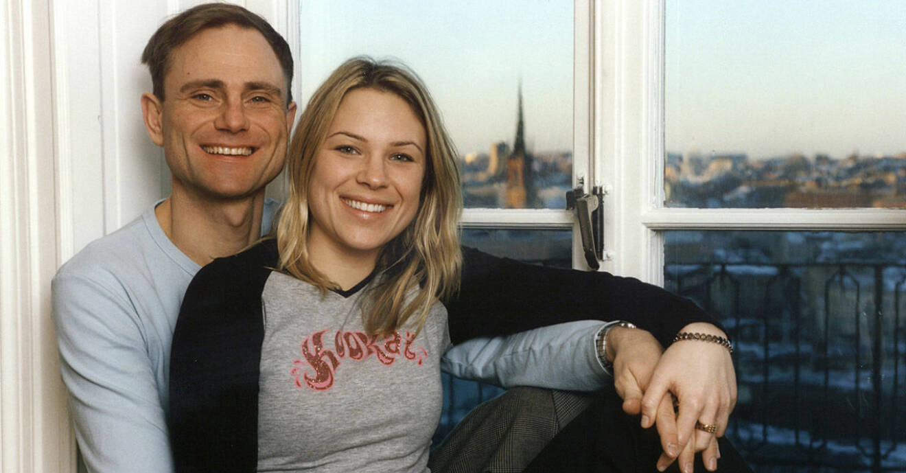Peter Wahlbeck och Sara Mazurs 2002.